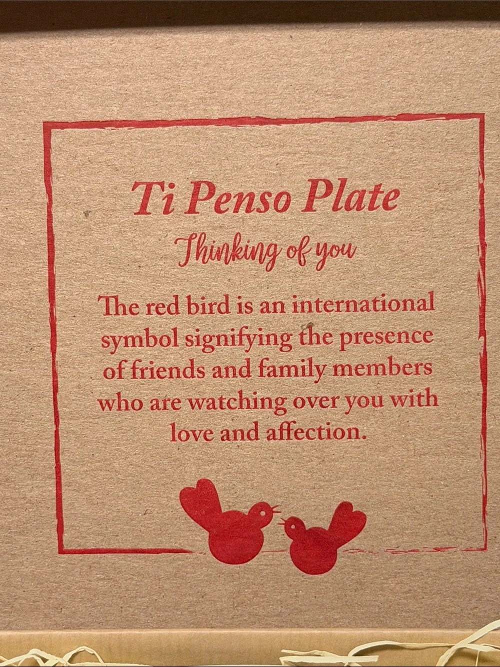 Vietri Red Bird Plate